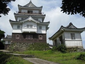 Hirado kasteel van dichtbij